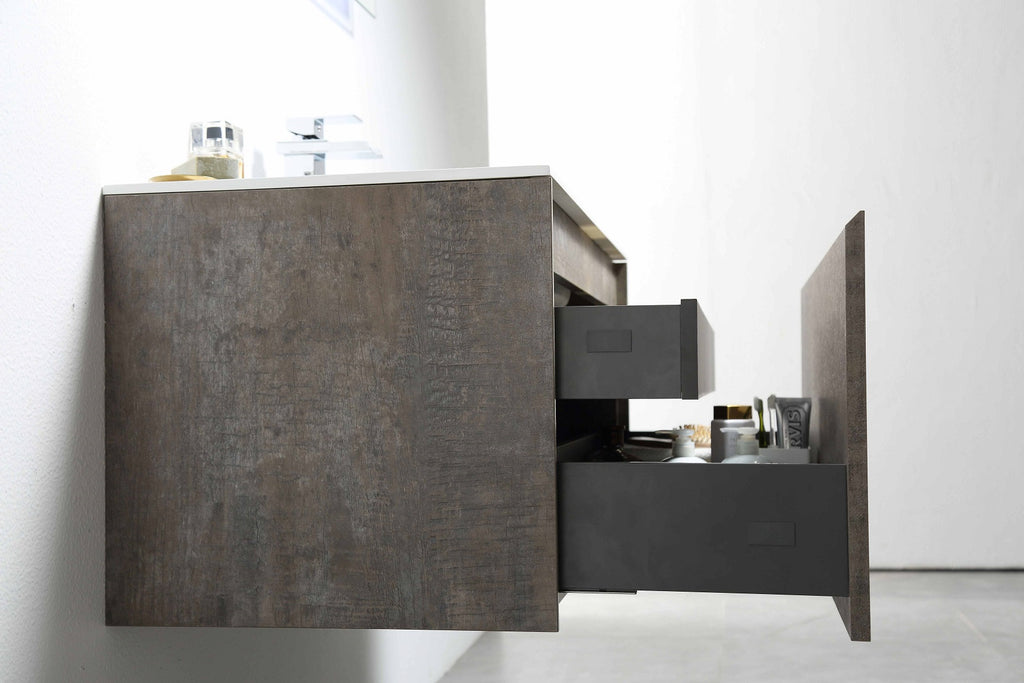 Belbagno Prado Wall Hung Vanity 750mm - Maple Oak