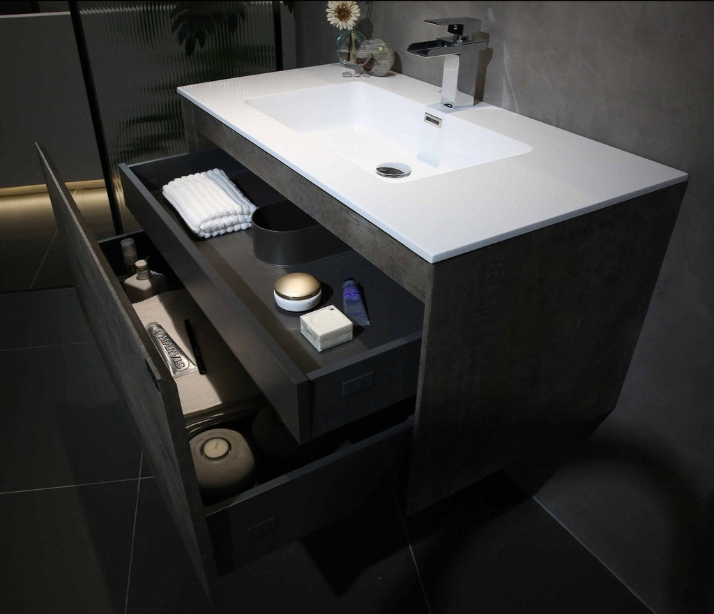 Belbagno Prado Wall Hung Vanity 750mm - Maple Oak - Wellsons