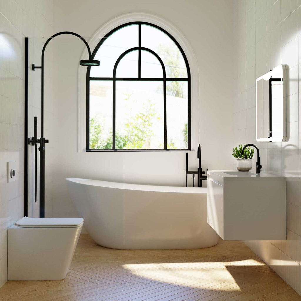 Belbagno Prado Wall Hung Vanity 900mm - Gloss White