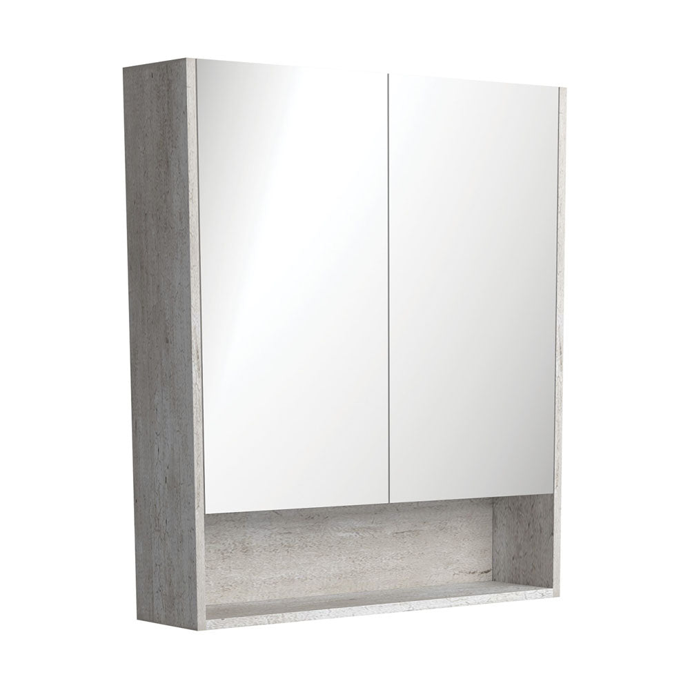 Fienza Mirror Cabinet with Display Shelf 750mm - 1200mm - Industrial