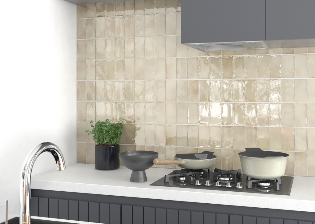 Palm Springs Beige Gloss Subway Tile