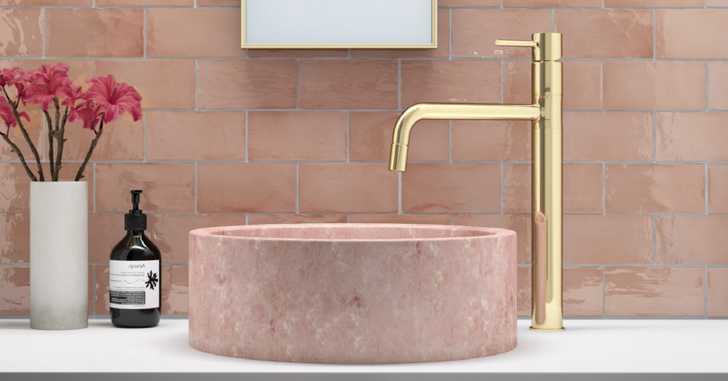 Palm Springs Pink Gloss Subway Tile