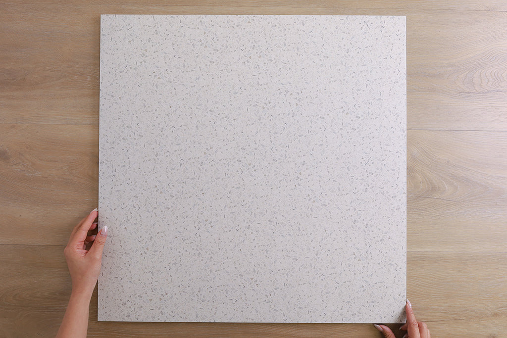 Parco White Matt Terrazzo Look Tile