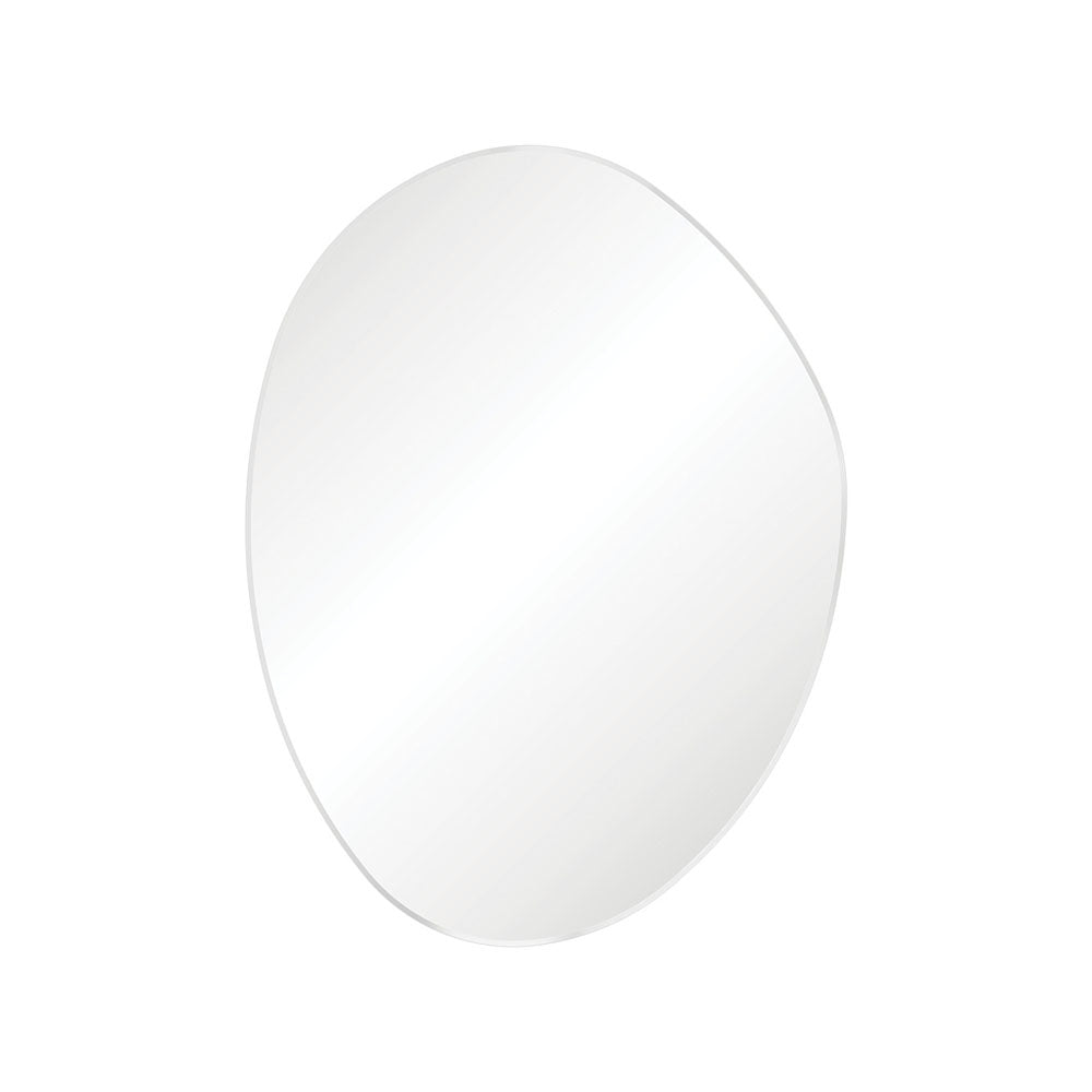 Fienza Pebble Asymmetrical Framed Mirror - Matte White