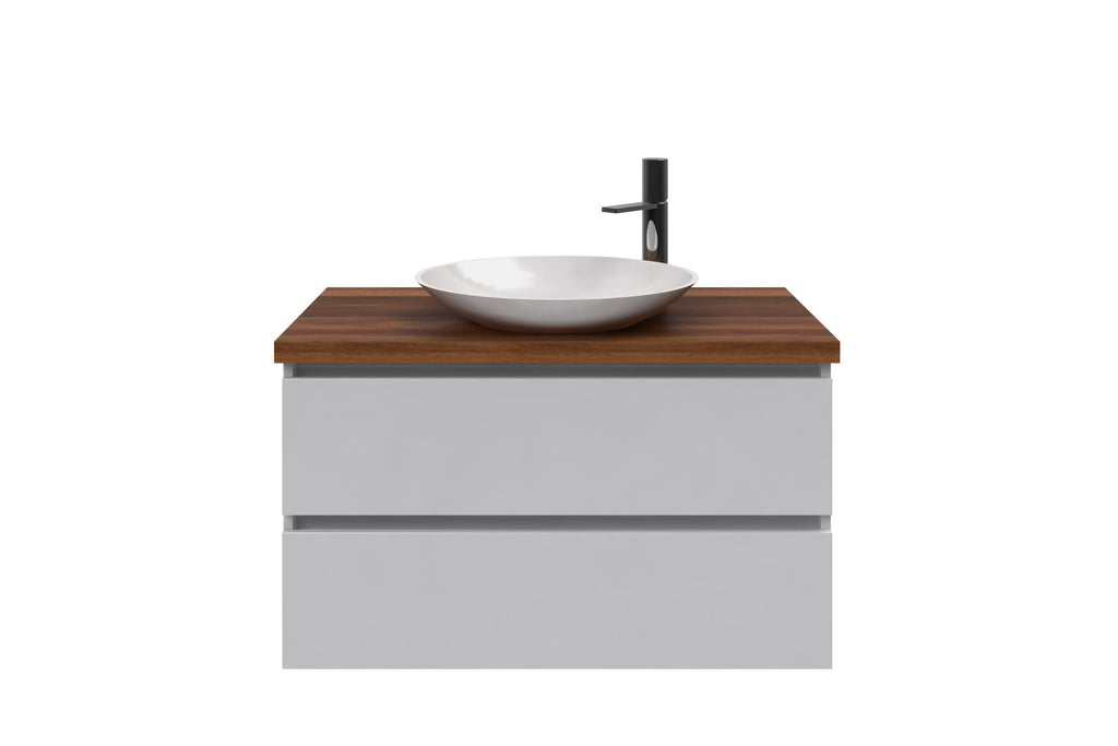 Rifco Platinum Wall Hung Vanity with Solid Timber Top and Basin