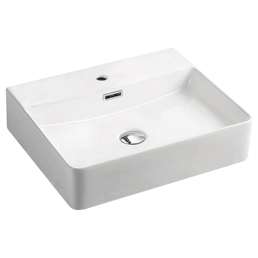 Fienza Petra Above Counter Basin - Gloss White