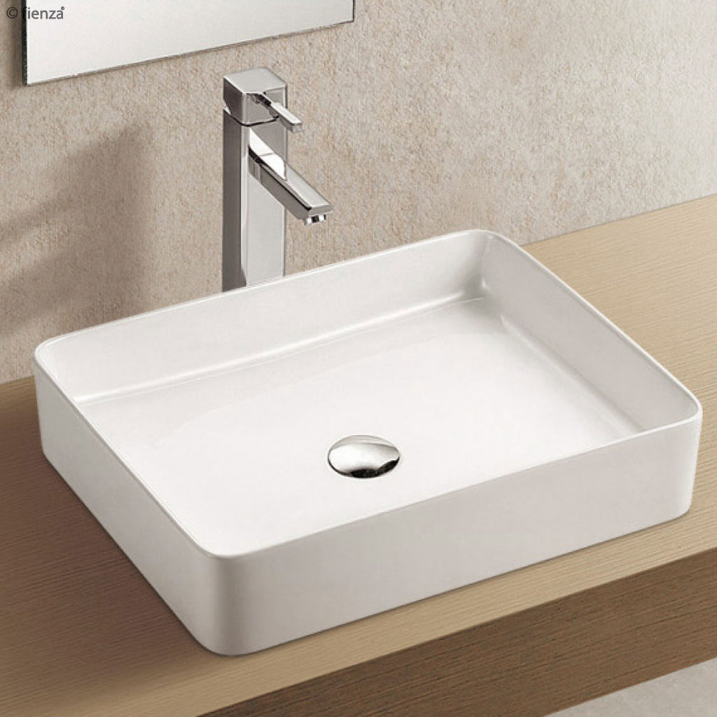 Fienza Luciana Above Counter Basin - Gloss White