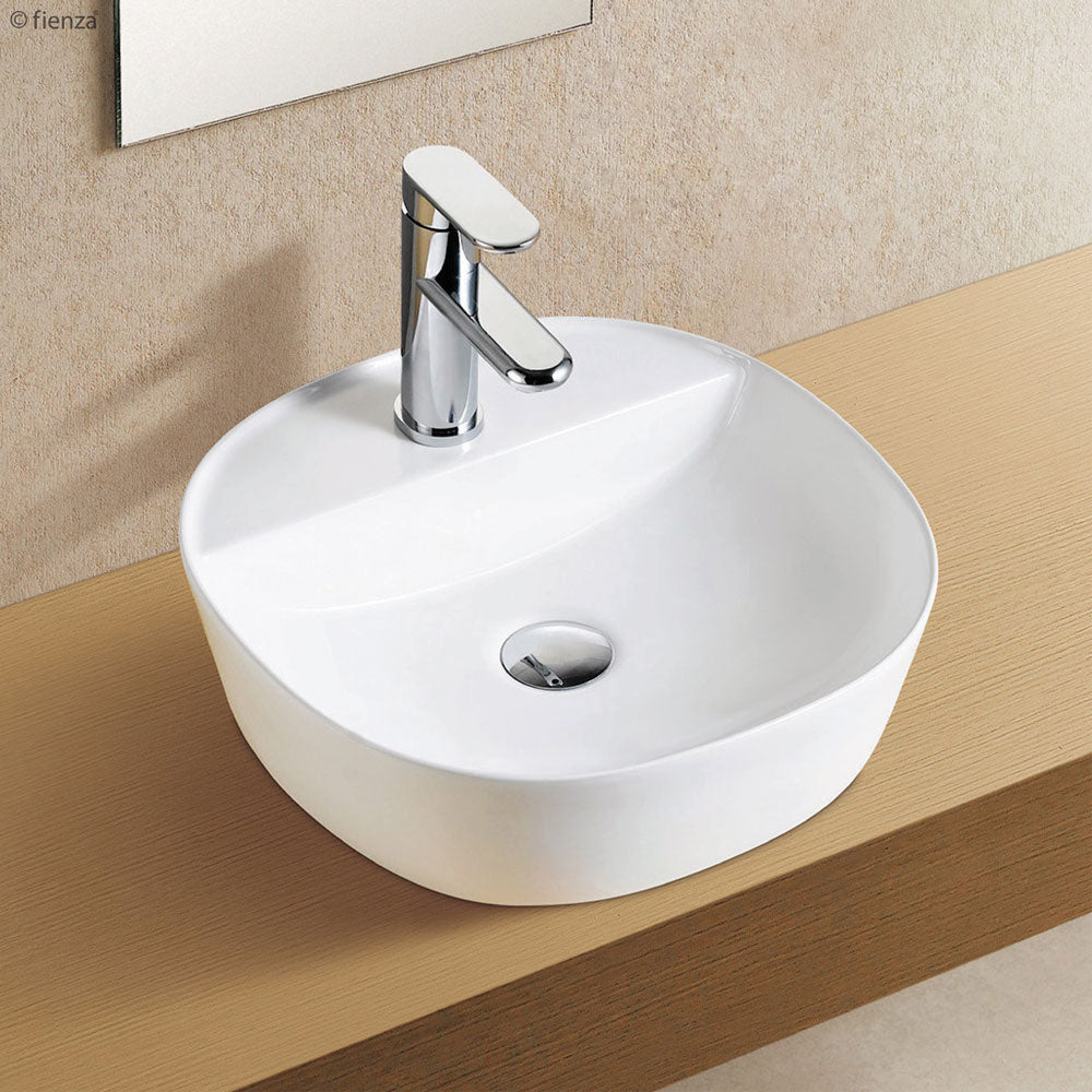 Fienza Chica 405 Above Counter Ceramic Basin - Gloss White
