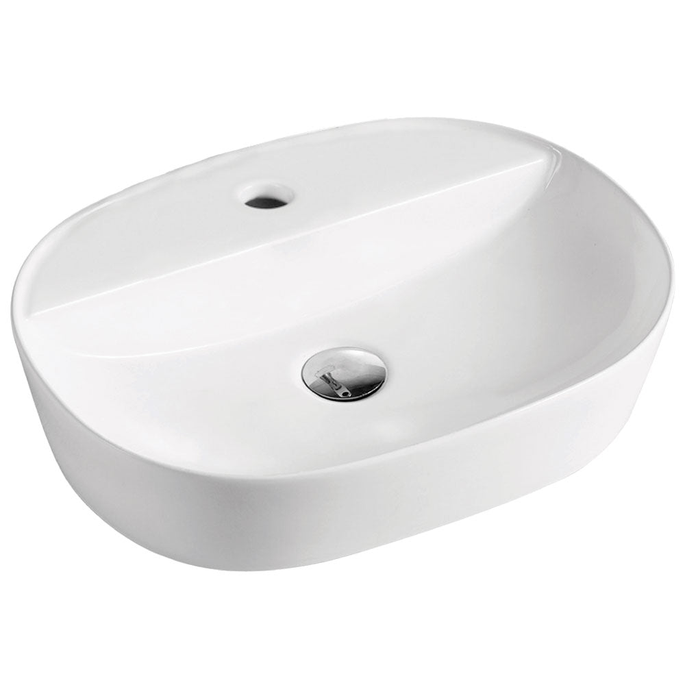 Fienza Chica 500 Above Counter Ceramic Basin - Gloss White