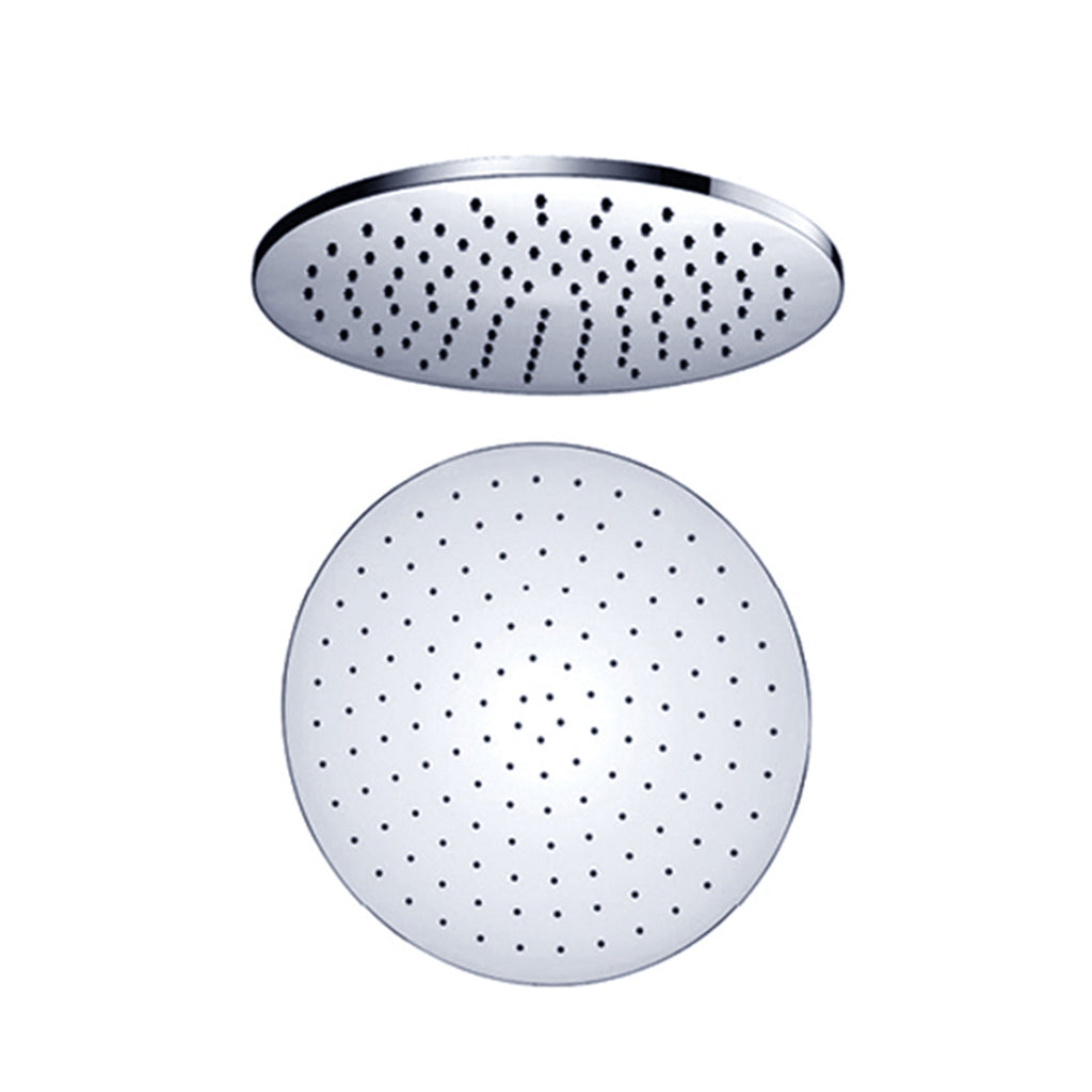 Nero Round Brass Shower Head 250mm - Chrome - Wellsons