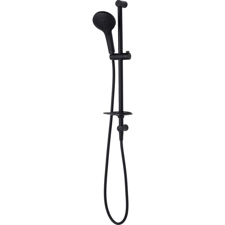 Oliveri Rome Matte Black Hand Shower With Rail