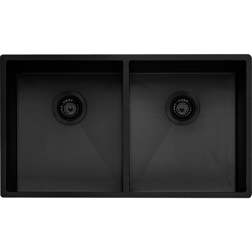 Oliveri Spectra Double Bowl Black Sink