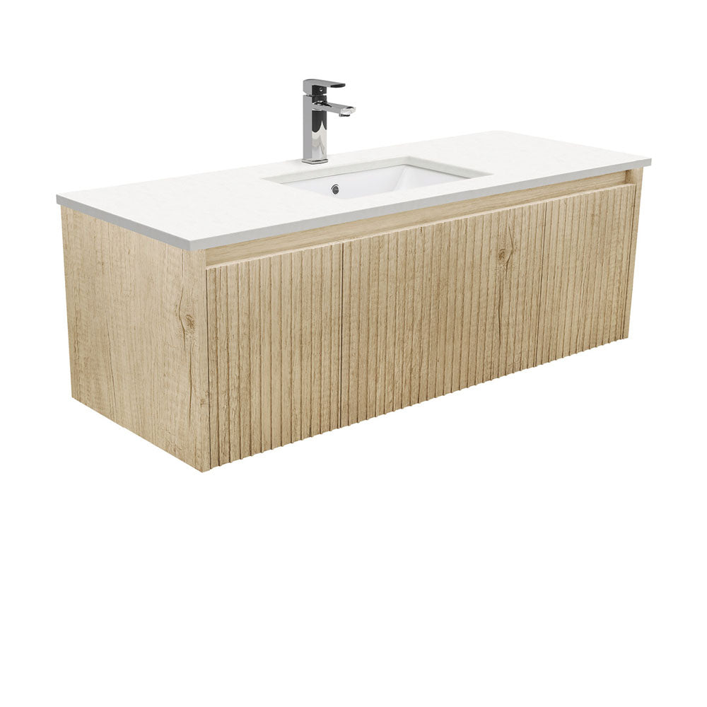 Fienza Alina Sarah Crystal Pure Undermount Wall hung Vanity - Scandi Oak