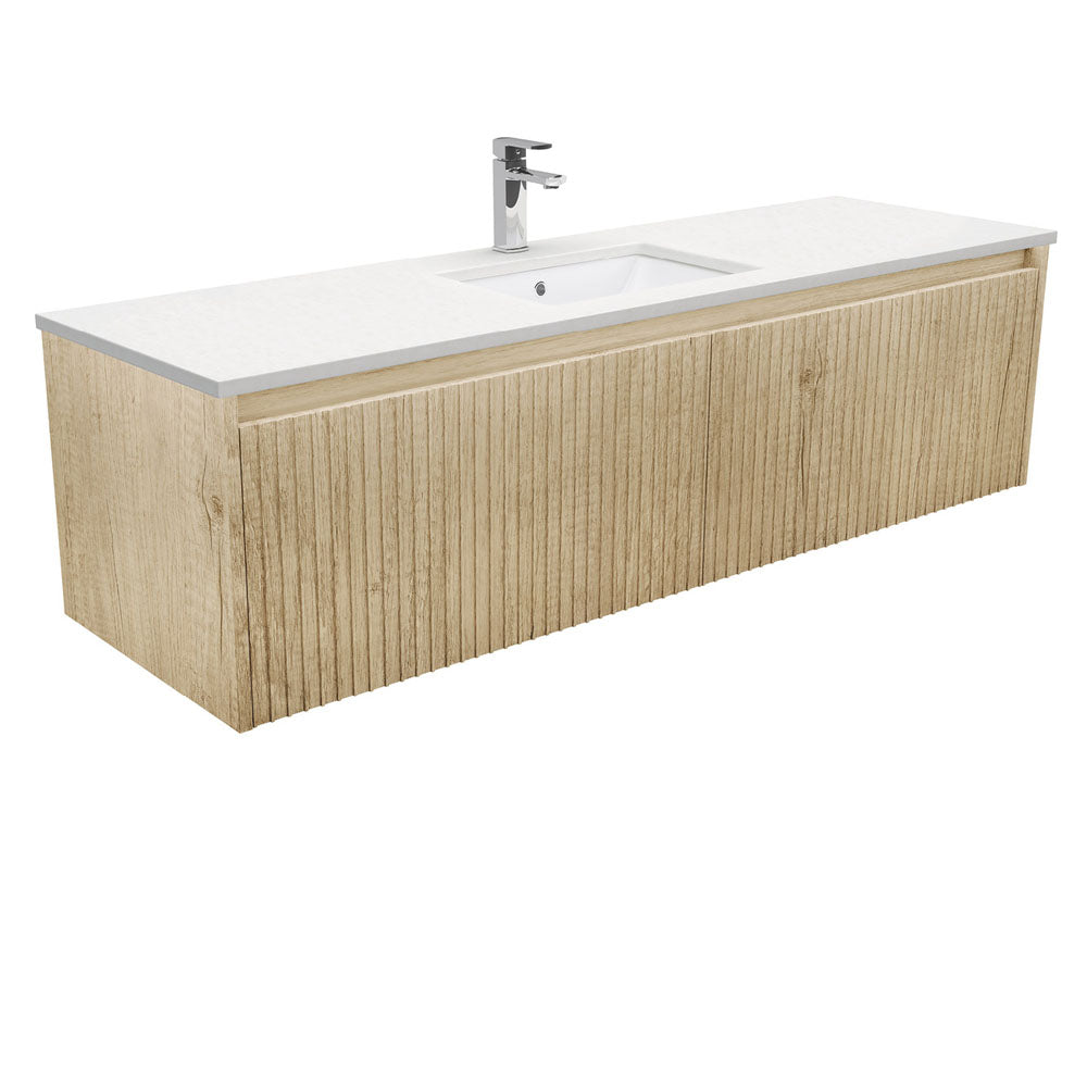 Fienza Alina Sarah Crystal Pure Undermount Wall hung Vanity - Scandi Oak