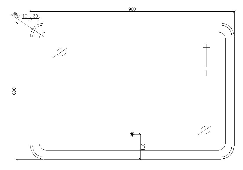 Belbagno Bath Mirror LED 900mm - Wellsons