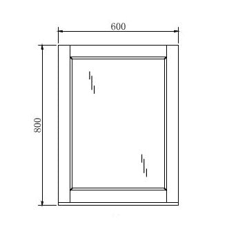 Belbagno Manhattan Mirror 600mm - Wellsons