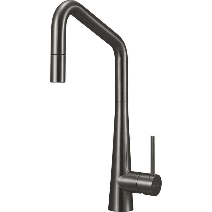 Oliveri Essente Stainless Steel Square Goose Neck Pull Out Mixer