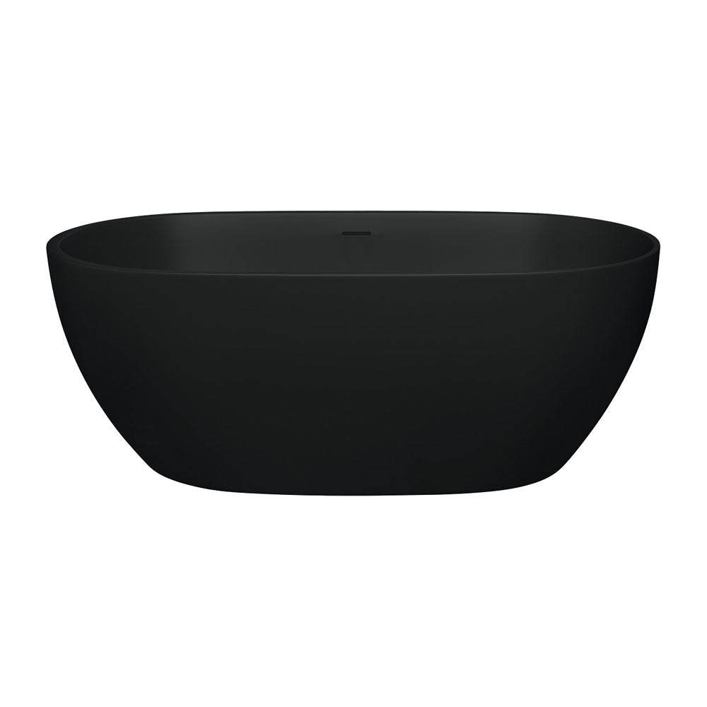 Fienza Luciana Freestanding Stone Bath 1690mm - Matte Black