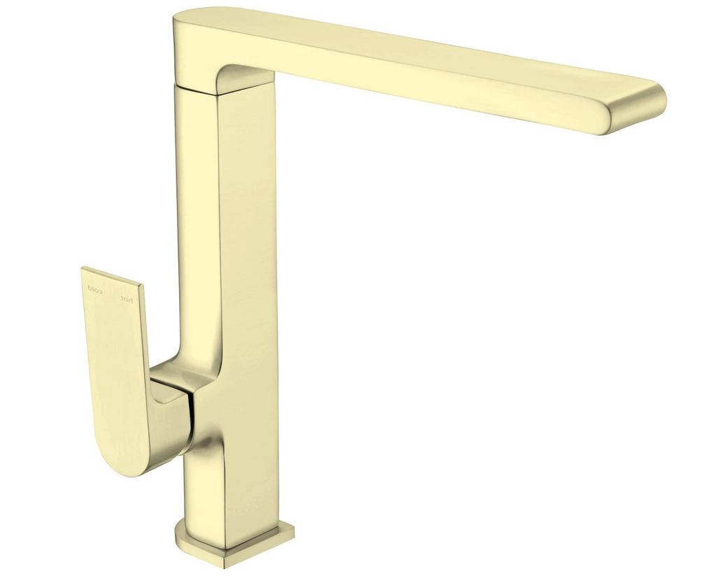Nero Bianca Sink Mixer - Brushed Gold - Wellsons