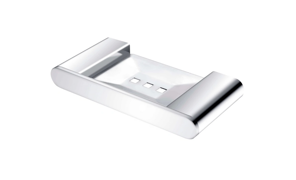 Nero Bianca Soap Dish Holder - Chrome