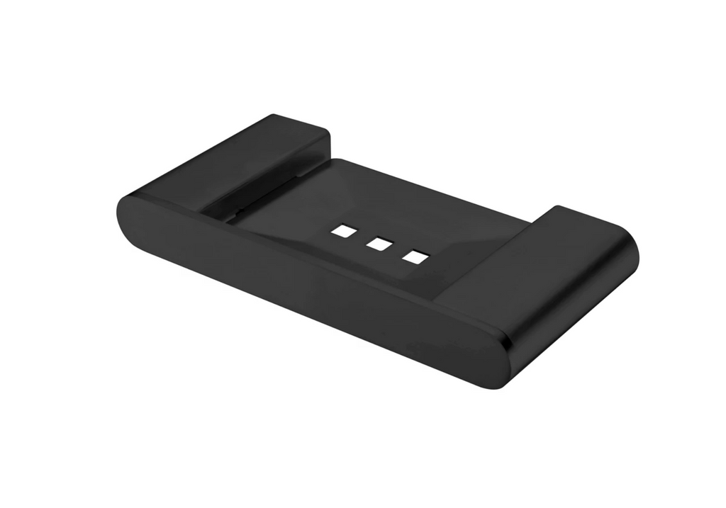 Nero Bianca Soap Dish Holder - Matte Black