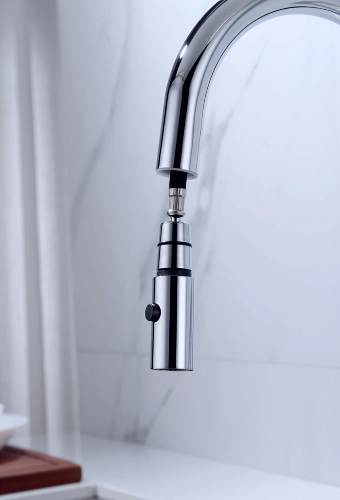 Nero Dolce Pull Out Kitchen Mixer With Veggie Spray Function - Chrome - Wellsons