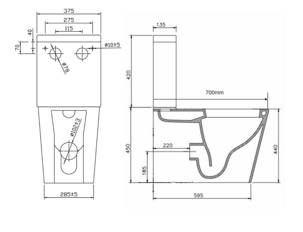 Gallaria Velanto Comfort Back To Wall Electric Toilet Suite