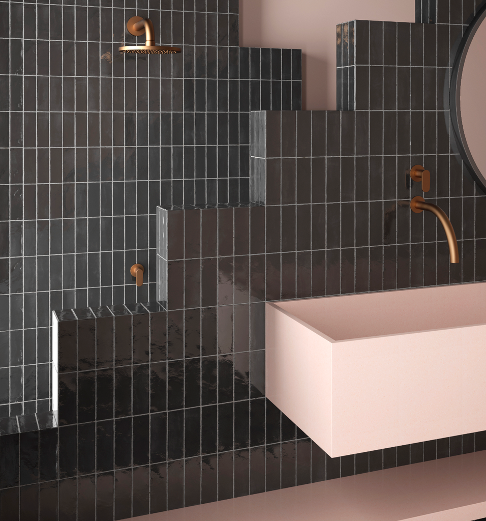 Soho Black Gloss Subway Tile