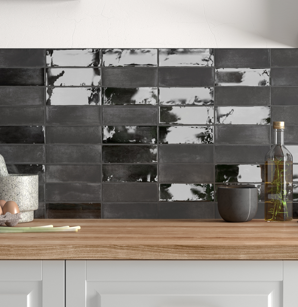 Soho Black Matt Subway Tile