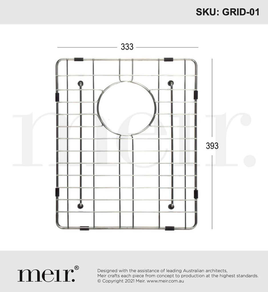Meir Lavello Protection Grid For MKSP-S380440- Polished Chrome
