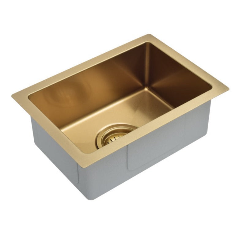Meir Bar Sink Single Bowl 382 x 272 - Brushed Bronze