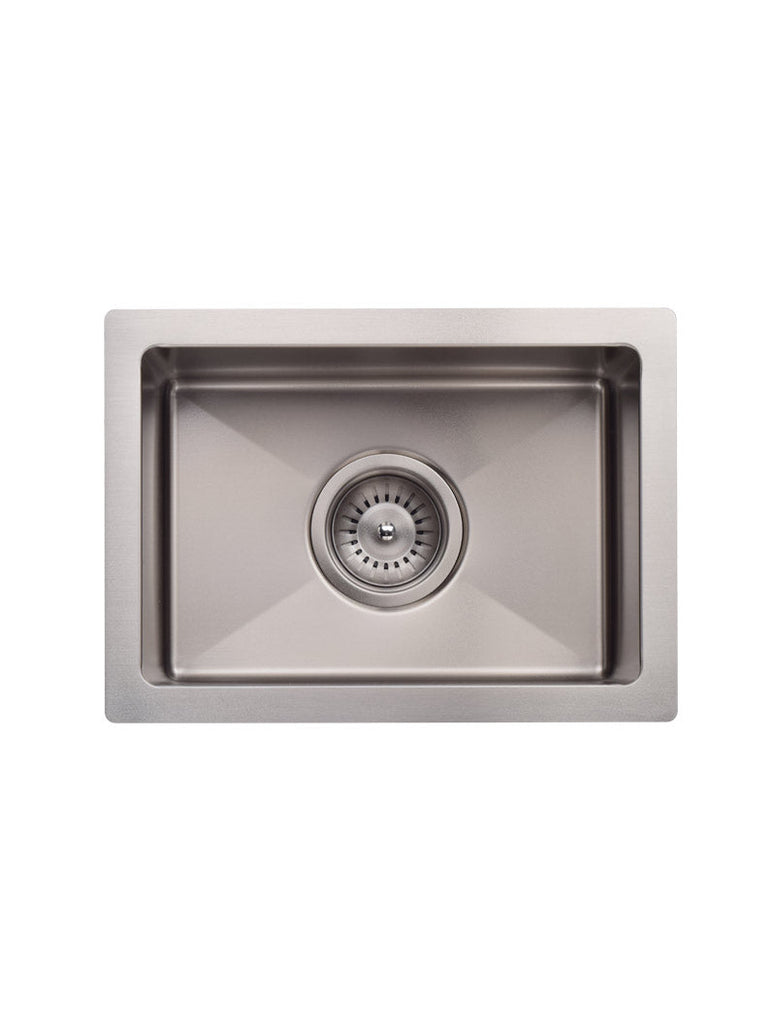 Meir Bar Sink Single Bowl 382 x 272 - Brushed Nickel