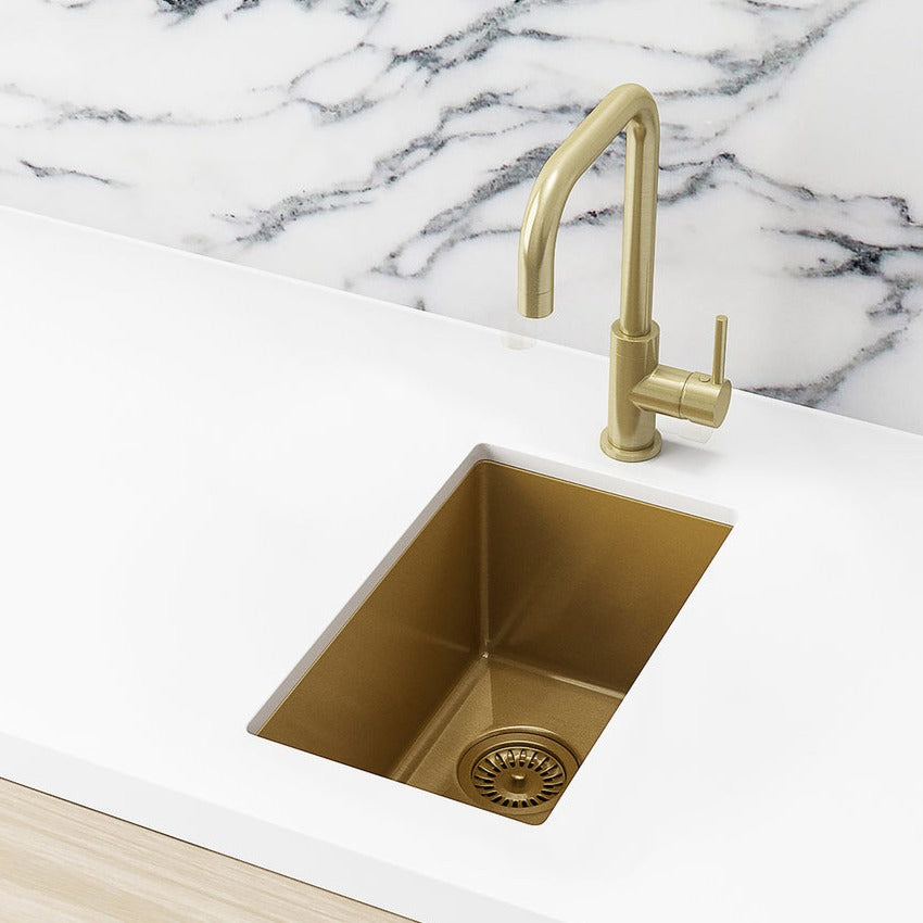 Meir Bar Sink Single Bowl 382 x 272 - Brushed Bronze