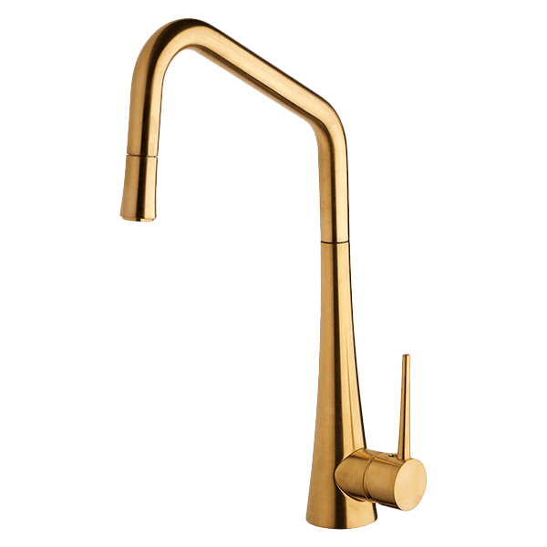 Armando Vicario Tink-D Kitchen Mixer with Pull Out - Brushed Gold