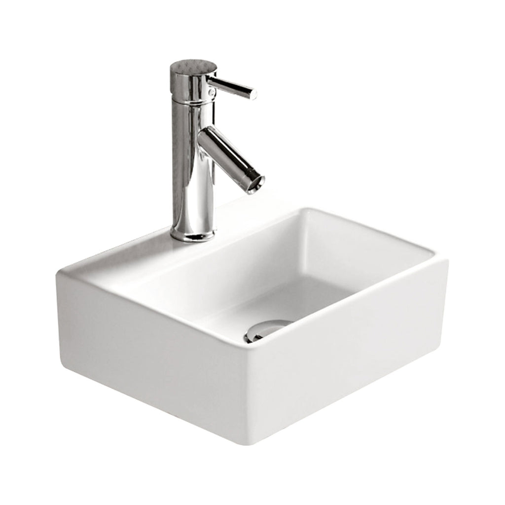 Fienza Modena Baby Above Counter Basin - Gloss White
