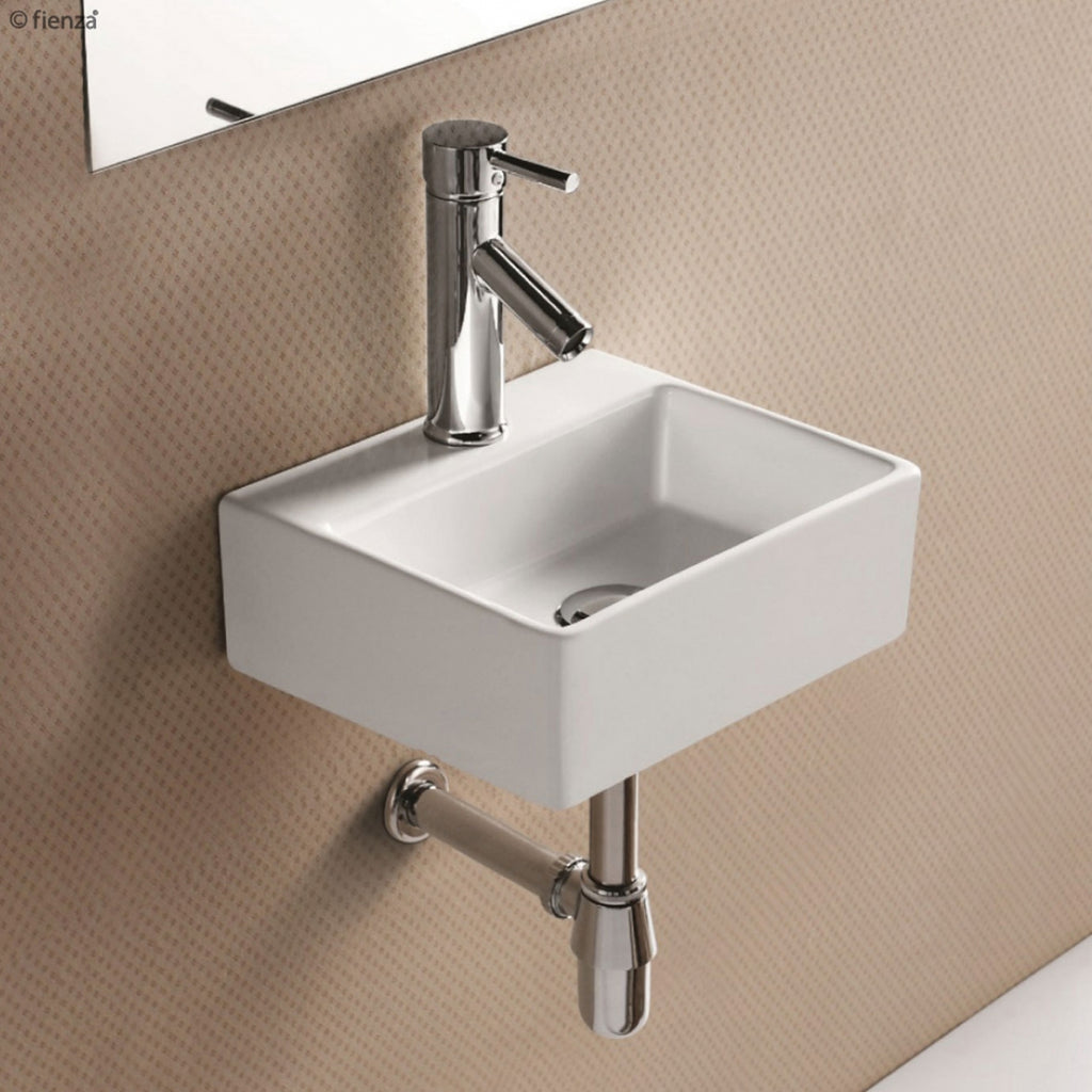 Fienza Modena Baby Above Counter Basin - Gloss White