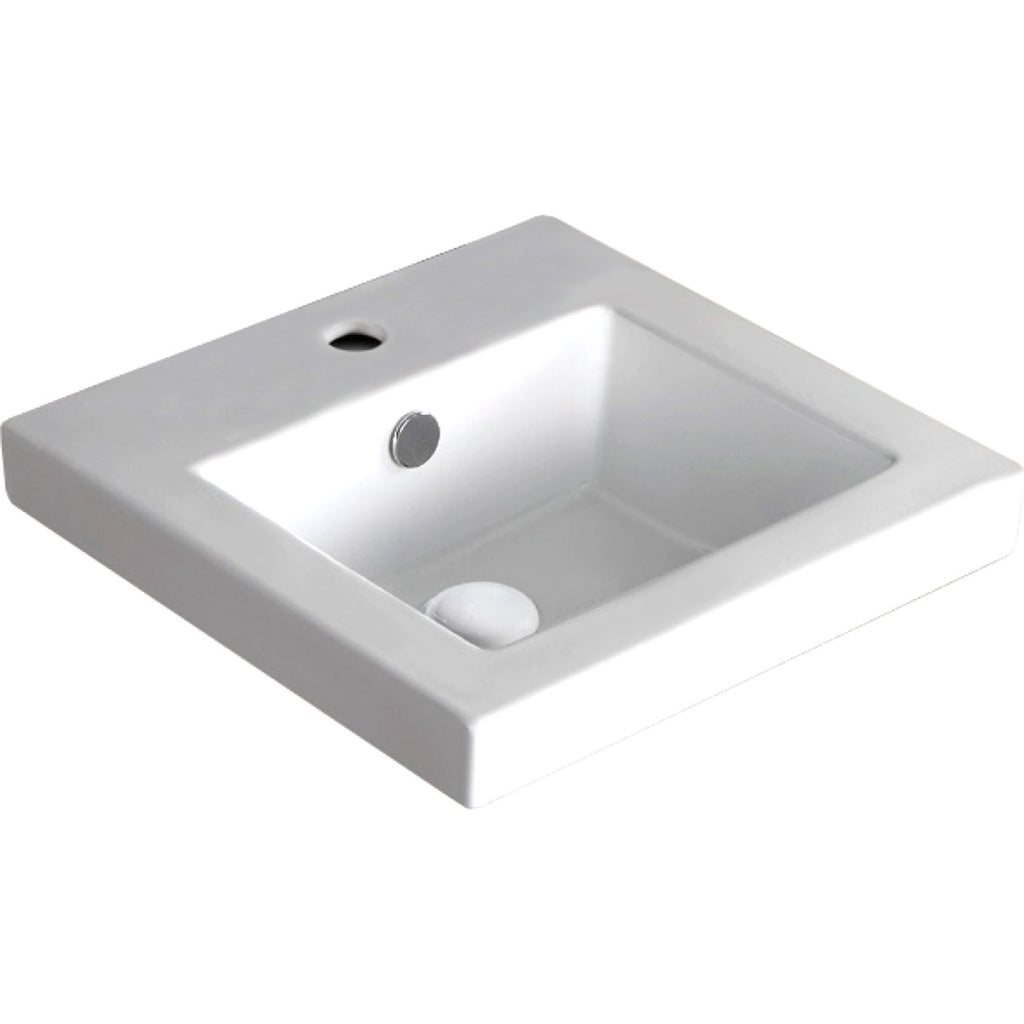 Fienza Alison Semi-Inset Basin - Gloss White