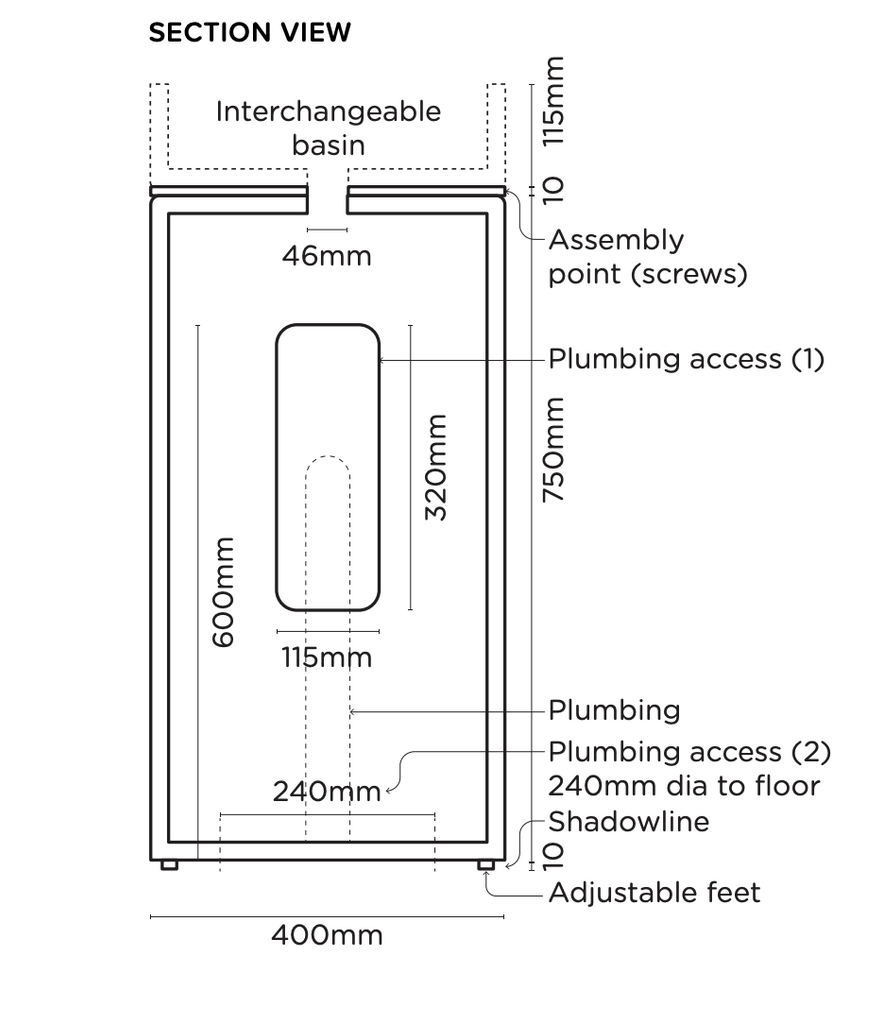 Nood Co Bowl Basin Cylinder - 14 Colours