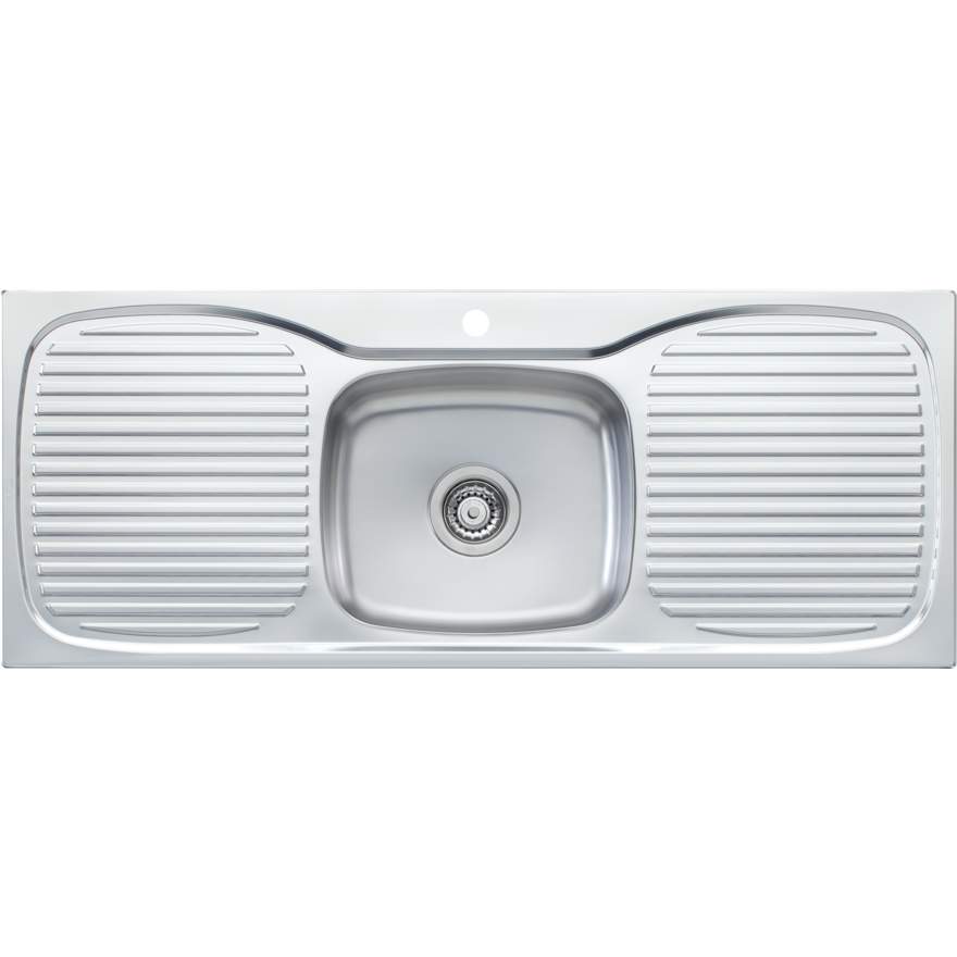 Oliveri Ultraform Single Bowl Sink With Double Drainer