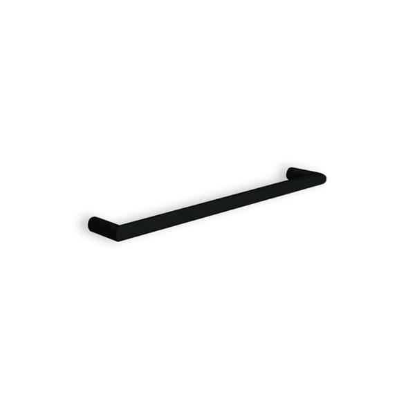 Thermogroup Round Single Heated Towel Rail - Matte Black 632 - Wellsons