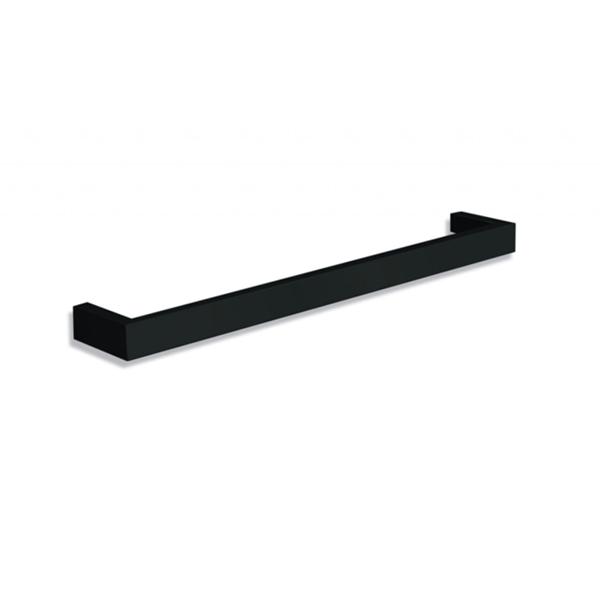 Thermogroup Round Single Heated Towel Rail - Matte Black 632 - Wellsons