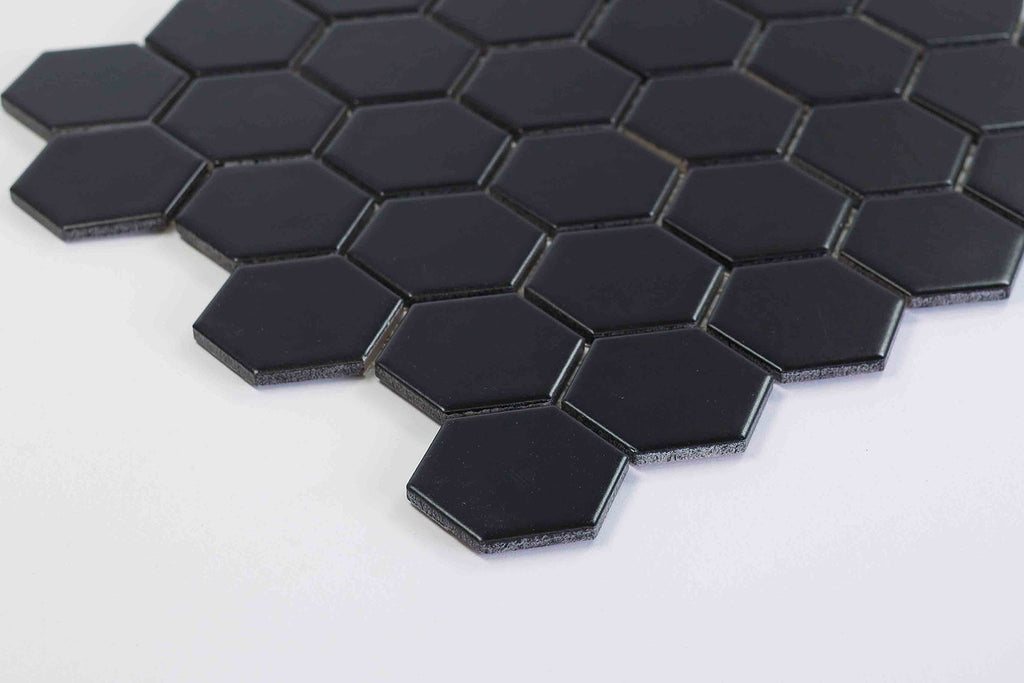 Astra Matt Black Hexagon Tile
