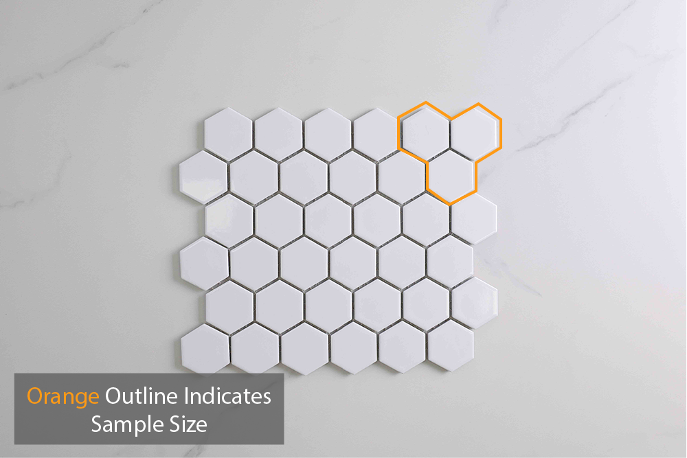 Astra Gloss White Hexagon Tile