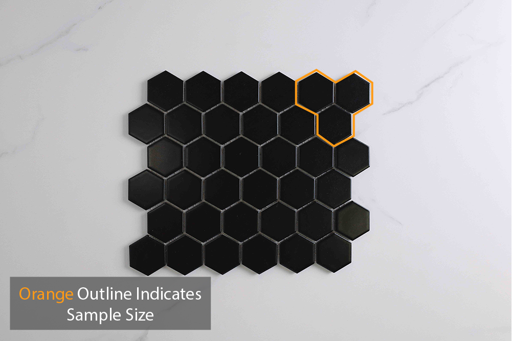 Astra Matt Black Hexagon Tile