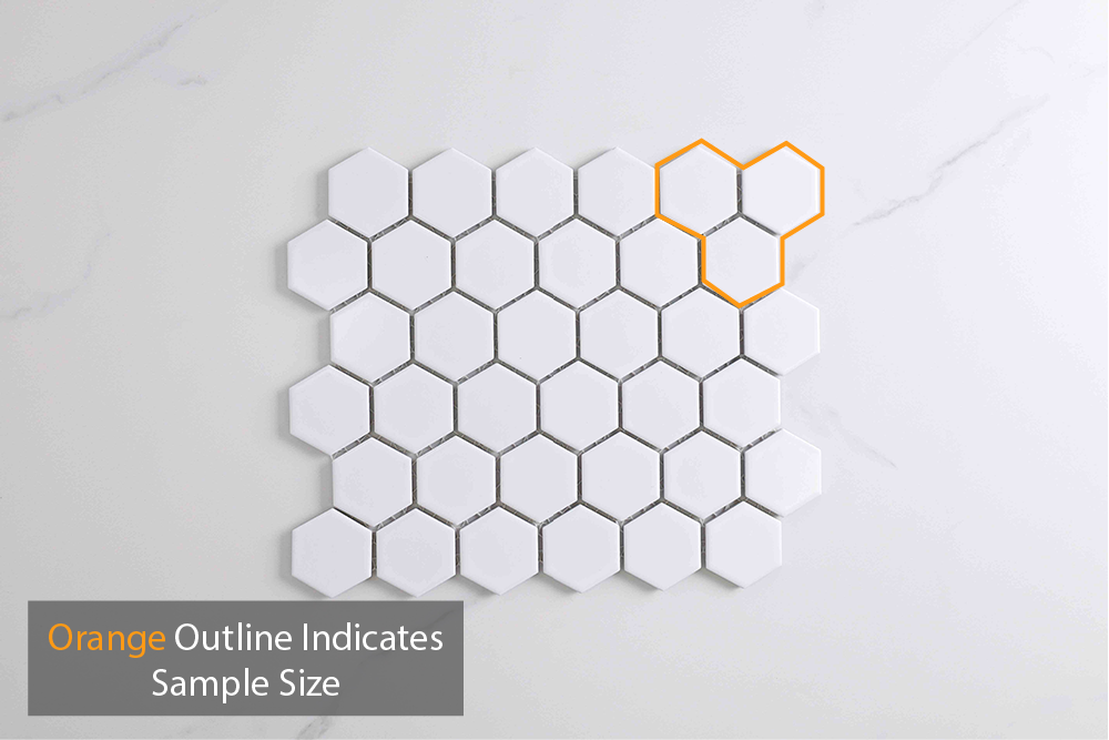 Astra Matt White Hexagon Tile