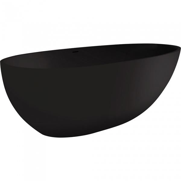 Fienza Bahama Freestanding Stone Bath 1700mm - Matte Black - Wellsons