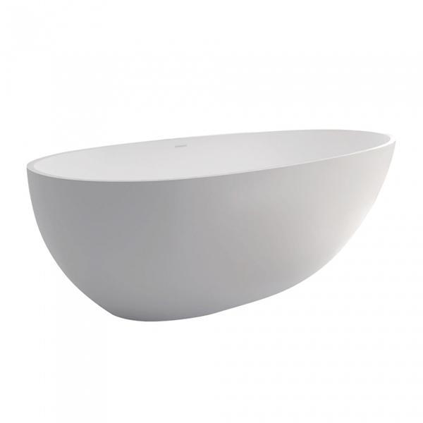 Fienza Bahama Freestanding Stone Bath 1500mm - Matte White - Wellsons