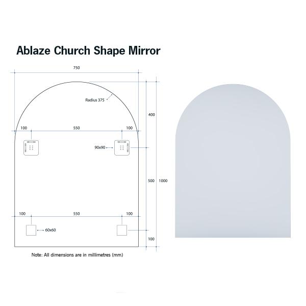 Thermogroup Church Polished Edge Mirror - Wellsons