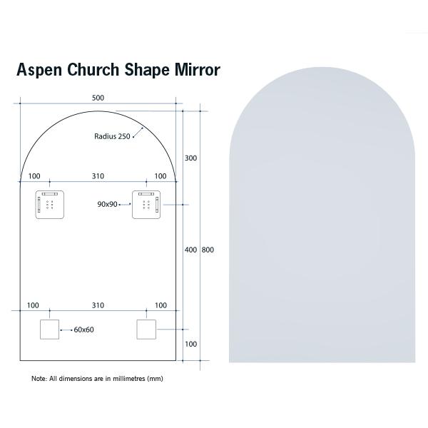 Thermogroup Church Polished Edge Mirror - Wellsons