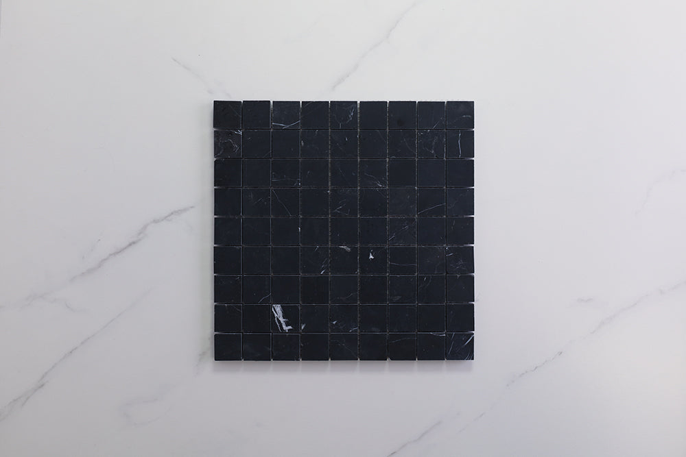 Deca Black Honed Square Tile